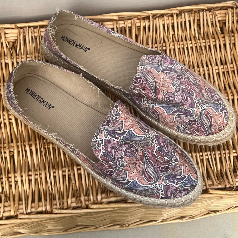 Monroe and Main Slip- On Espadrilles -Size 10 Women’s.